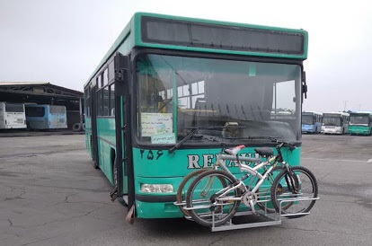 اتوبوس‌های شهری کاشان به رک دوچرخه مجهز می‌شوند